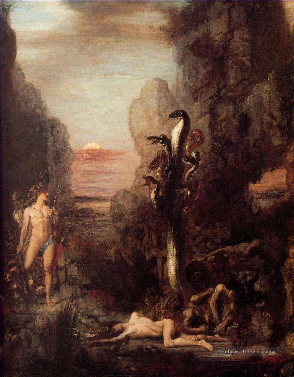 Moreau Hercule et l’Hydre Symbolisme mythologique biblique Gustave Moreau Peintures à l'huile